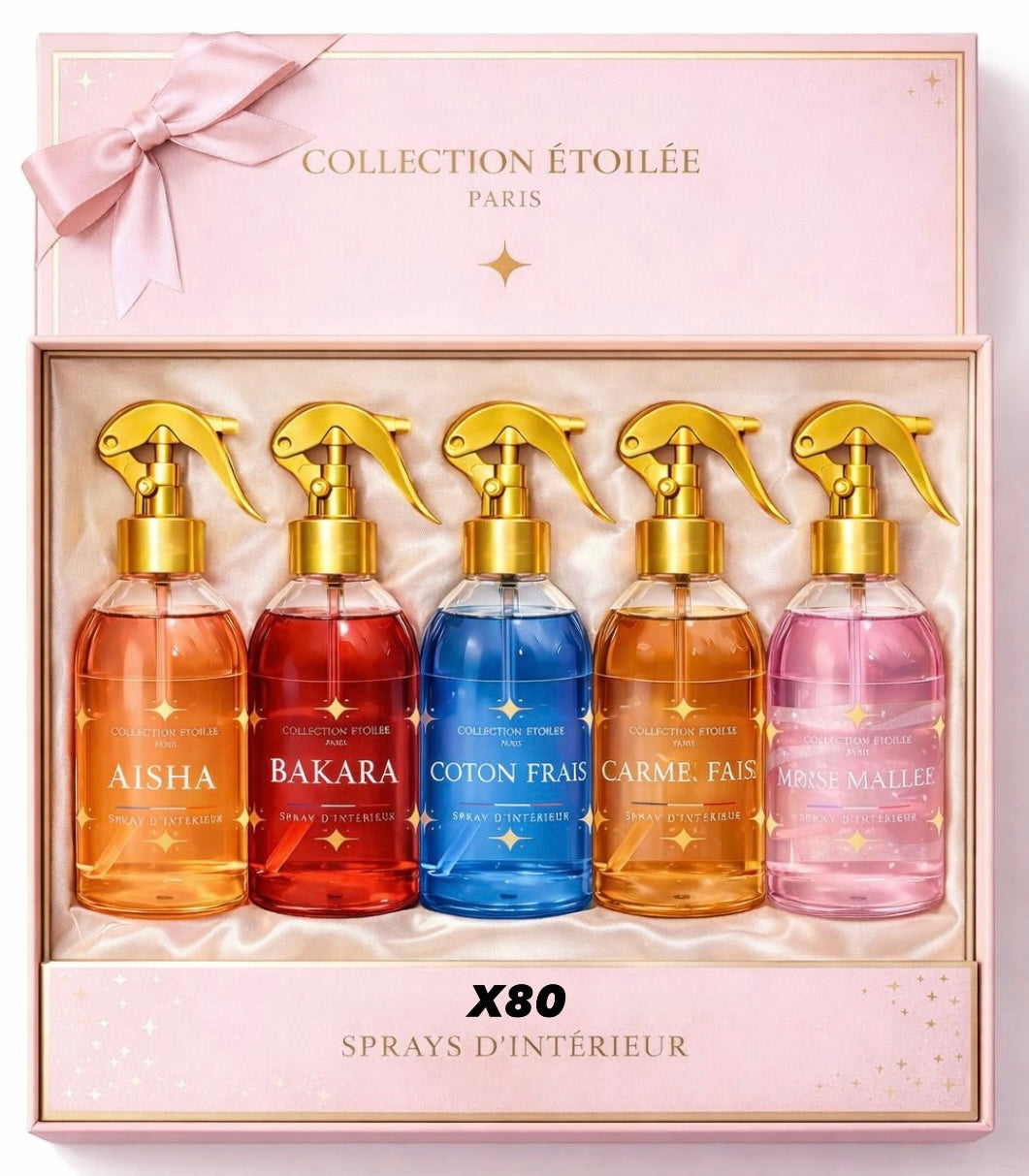 Lot de 80 spray textile - Collection étoilée