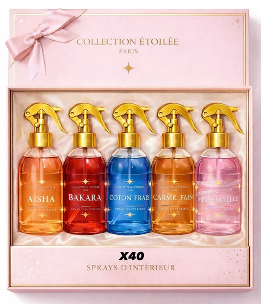Lot de 40 spray textile - Collection étoilée