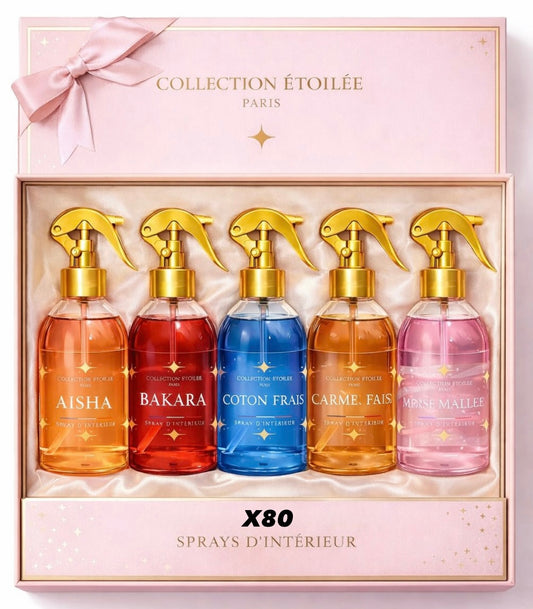 Lot de 80 spray textile - Collection étoilée