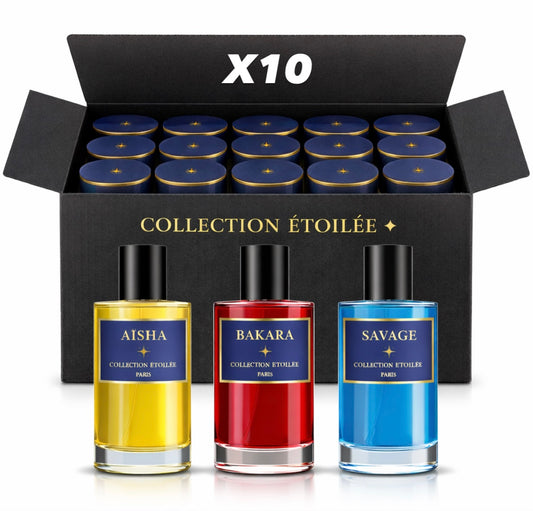 LOT DE 10 PARFUMS - COLLECTION ÉTOILÉE