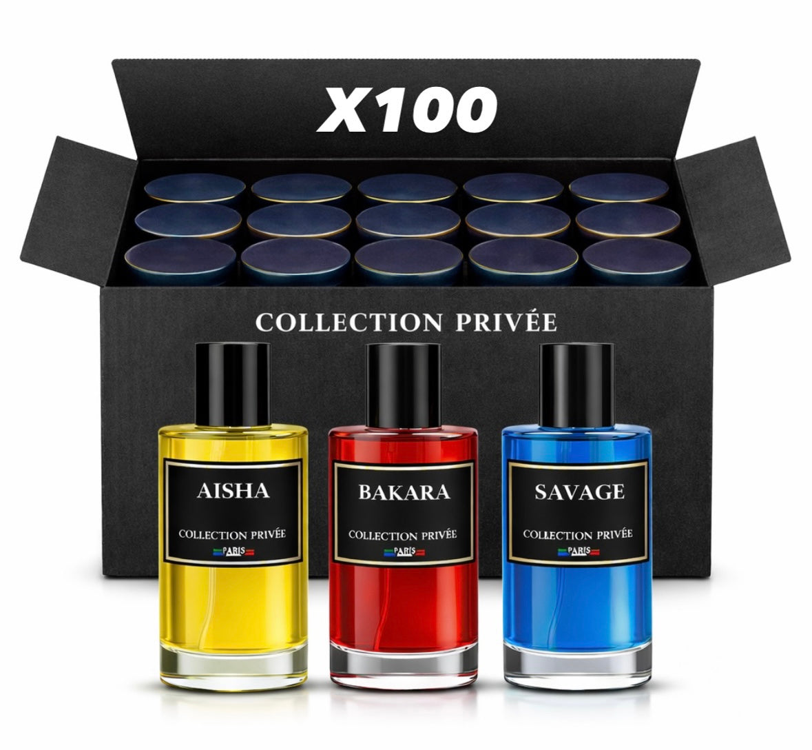 LOT DE 100 PARFUMS COLLECTION PRIVÉE